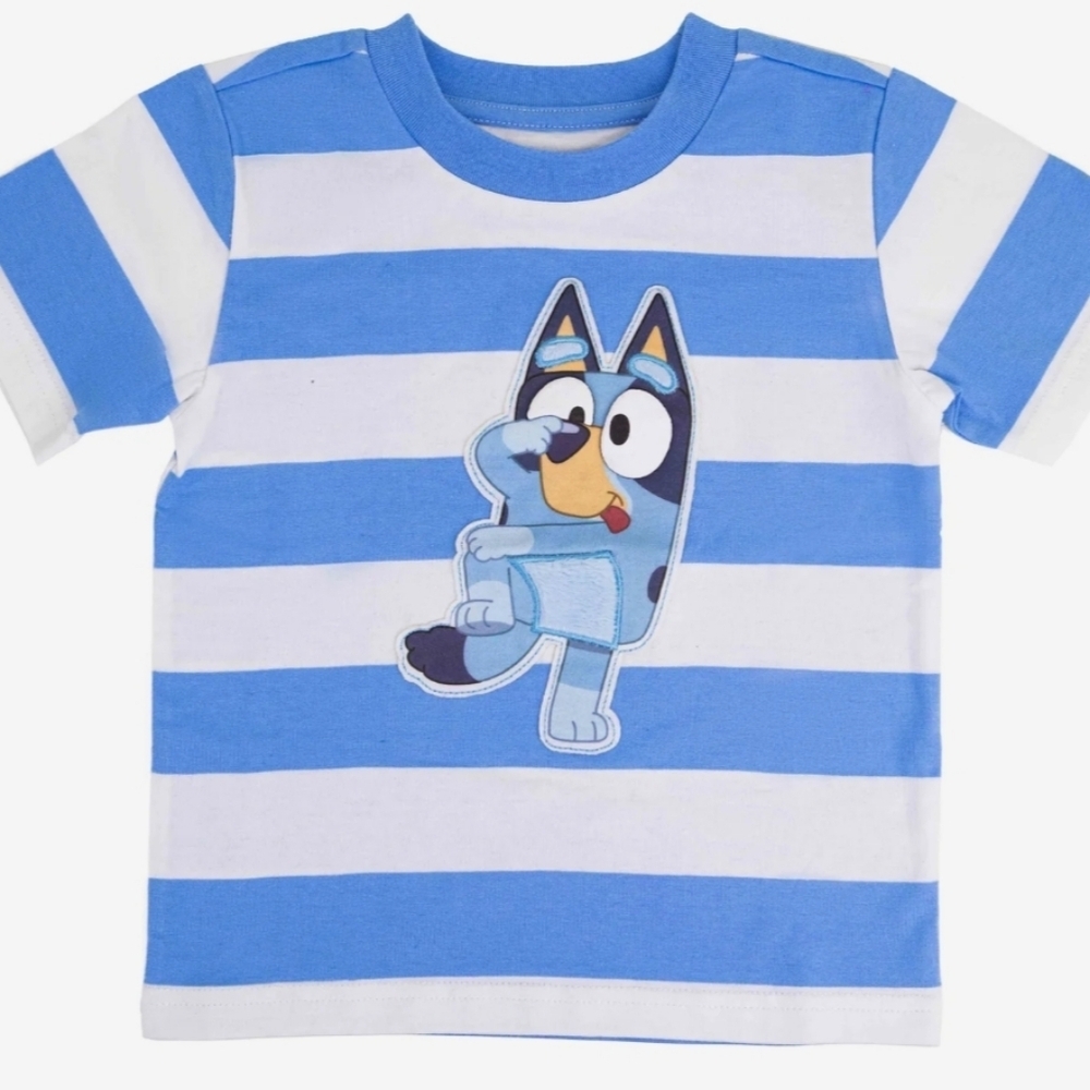 Bluey x CAMP Striped Kids Tee Size 10 - 12